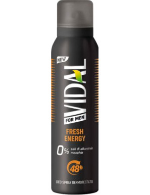 VIDAL DEO SPRAY ML.150 FOR MEN FRESH ENERGY