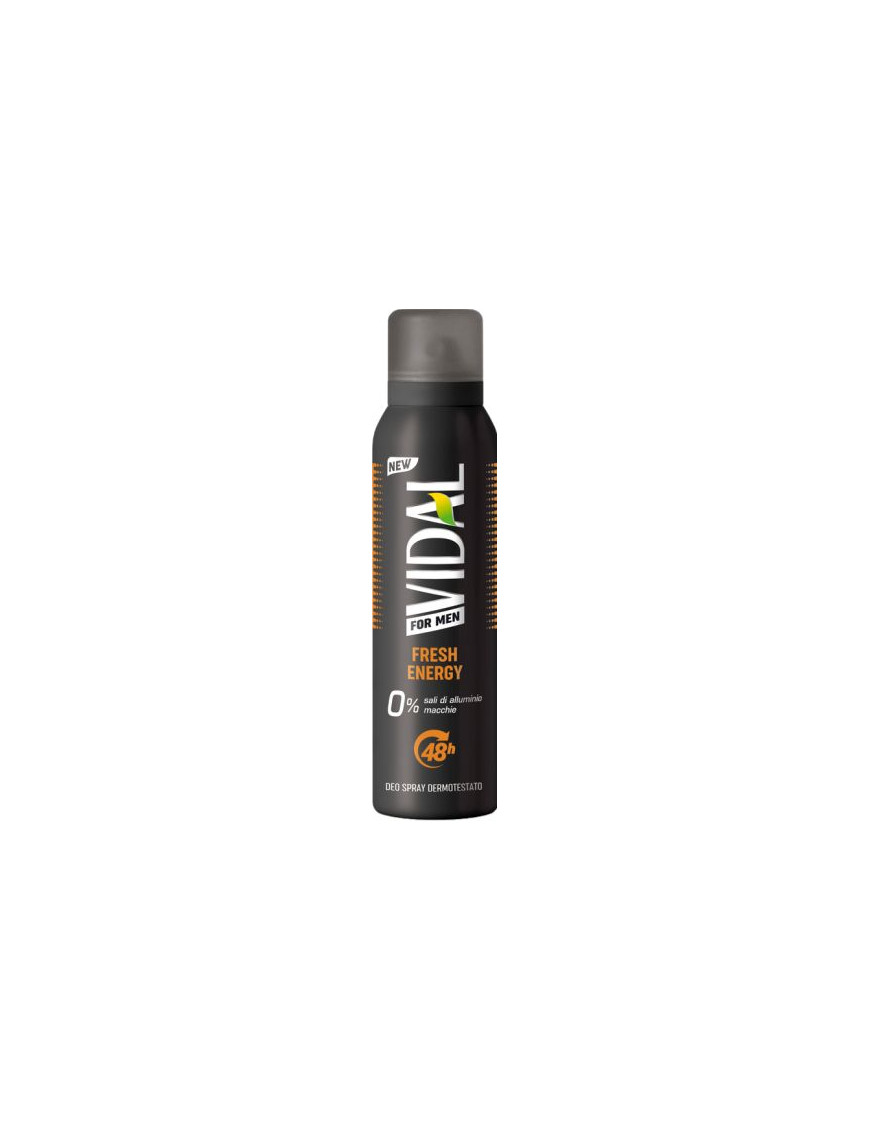 VIDAL DEO SPRAY ML.150 FOR MEN FRESH ENERGY