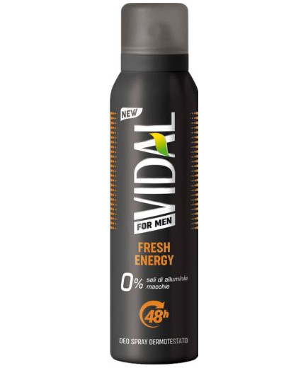 VIDAL DEO SPRAY ML.150 FOR MEN FRESH ENERGY