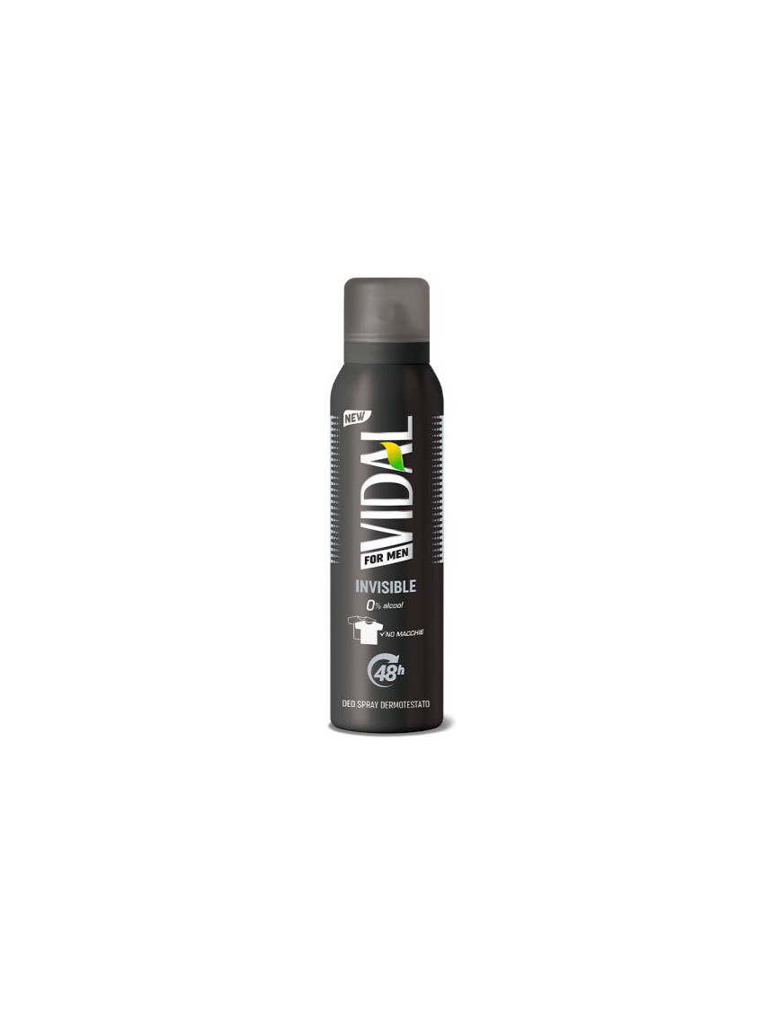 VIDAL DEO SPRAY ML.150 FOR MEN INVISIBLE