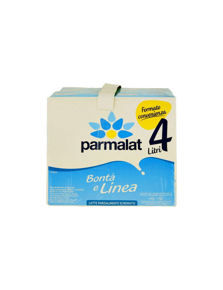 Parmalat Latte Uht Parzialmente Scremato Valigetta lt.1x4