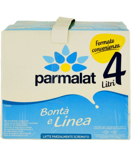 Parmalat Latte Uht Parzialmente Scremato Valigetta lt.1x4