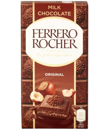 Ferrero Rocher Tavoletta Cioccolato Latte gr.90