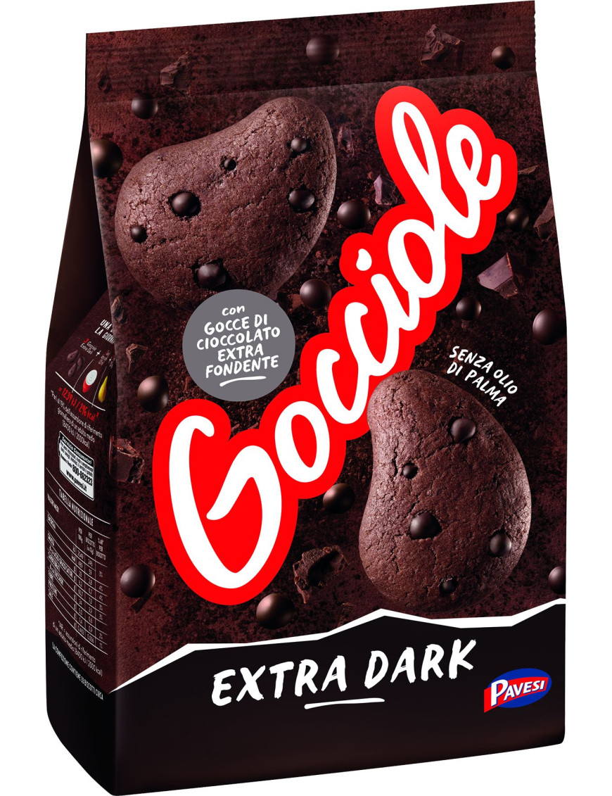 Pavesi Gocciole Extra Dark Con Gocce 75% Cacao gr.400