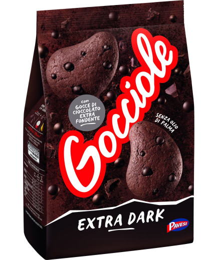 Pavesi Gocciole Extra Dark Con Gocce 75% Cacao gr.400