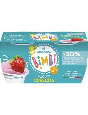 GRANAROLO A.Q. YOGURT CRESCITA G.100X2 FRAGOLA