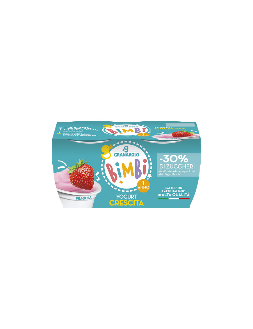 GRANAROLO A.Q. YOGURT CRESCITA G.100X2 FRAGOLA