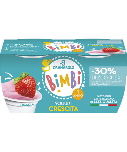 GRANAROLO A.Q. YOGURT CRESCITA G.100X2 FRAGOLA