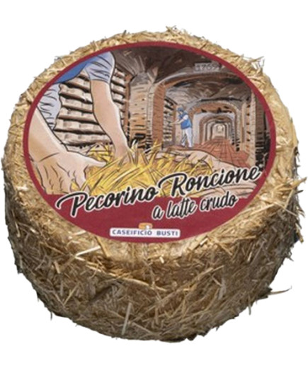 BUSTI PECORINO RONCIONE A LATTE CRUDO KG.2,5.(CTX1PZ)