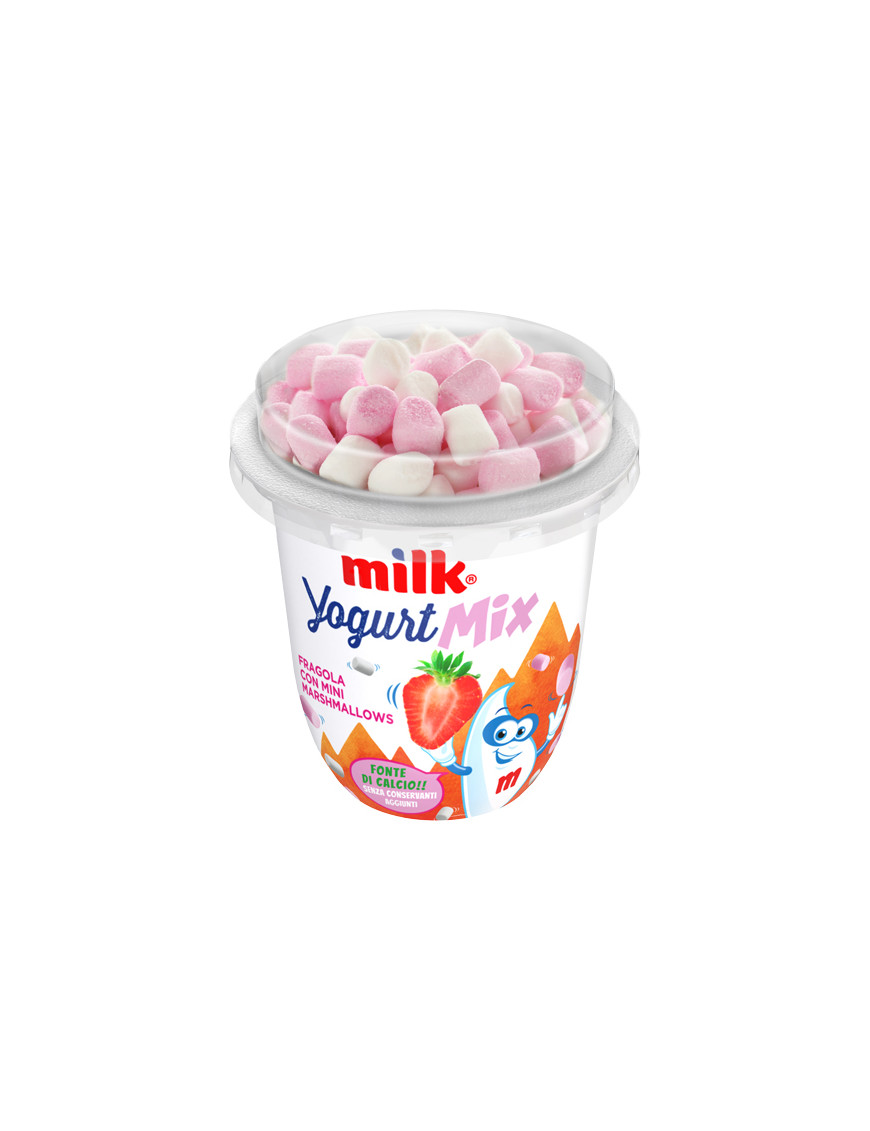 MILK FOR KIDS YOGURT FRAGOLACON MINI MARSHMALLOWS GR.110