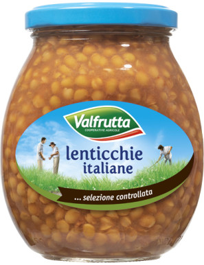 VALFRUTTA LENTICCHIE IN VASO VETRO GR.360