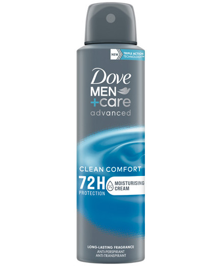 DOVE DEO SPRAY MEN ADVANCED CARE CLEAN COMFORT ML.150