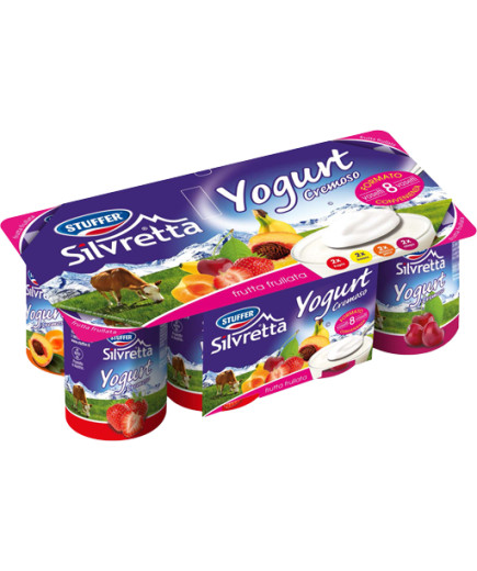 STUFFER YOGURT CREMOSO CON FRUTTA FRULLATA G.125X8