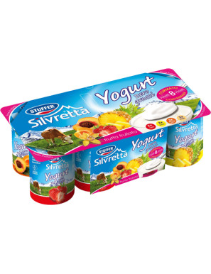 STUFFER YOGURT ZERO GRASSI CON FRUTTA FRULLATA G.125X8