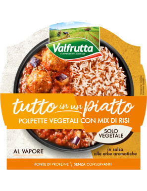 VALFRUTTA TUTTO IN UN PIATTO POLPET.VEGET.C/MIX RISI 280 GR.