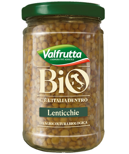 VALFRUTTA LENTICCHIE BIO IN VASO VETRO 360 GR.