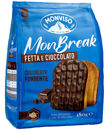 MONVISO MONBREAK FETTE E CIOCCOLATO FONDENTE G.180