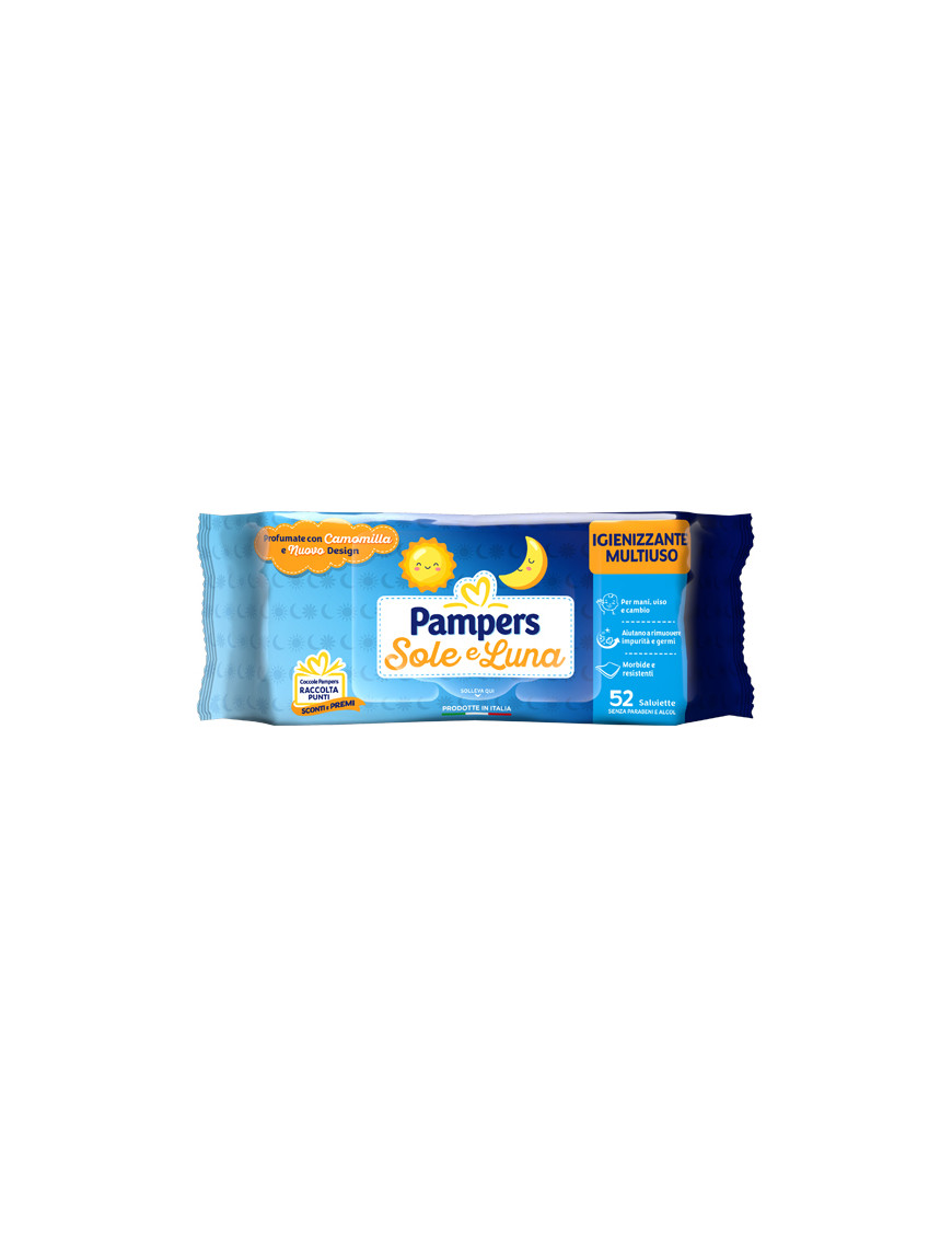 PAMPERS SOLE&LUNA SALVIETTINE IGIENIZZANTE X 52