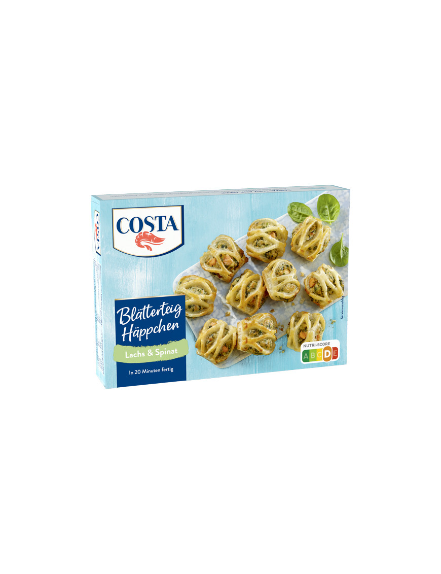 COSTA BOCCONCINI DI PASTA SFOGLIA CON SALMONE G.240