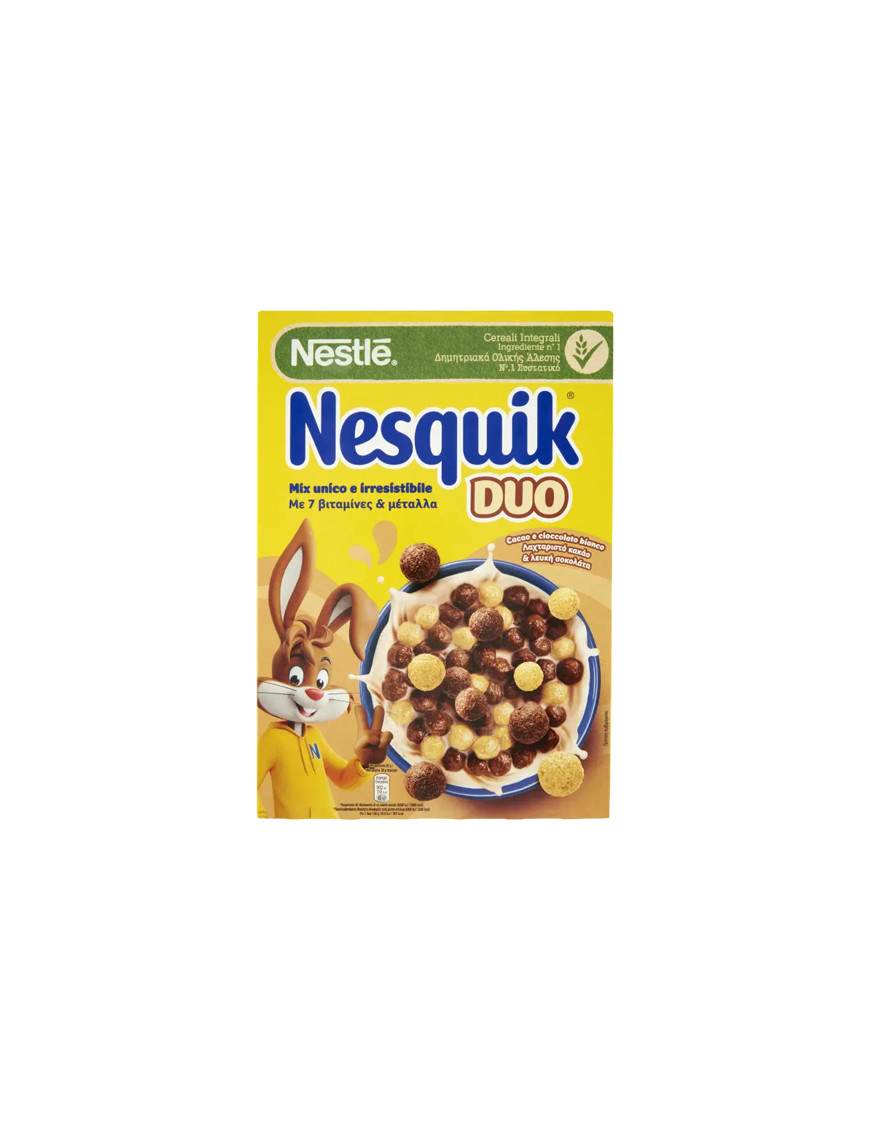 Nesquik Cereali Duo Palline Cacao E Cioccolato Bianco gr.325