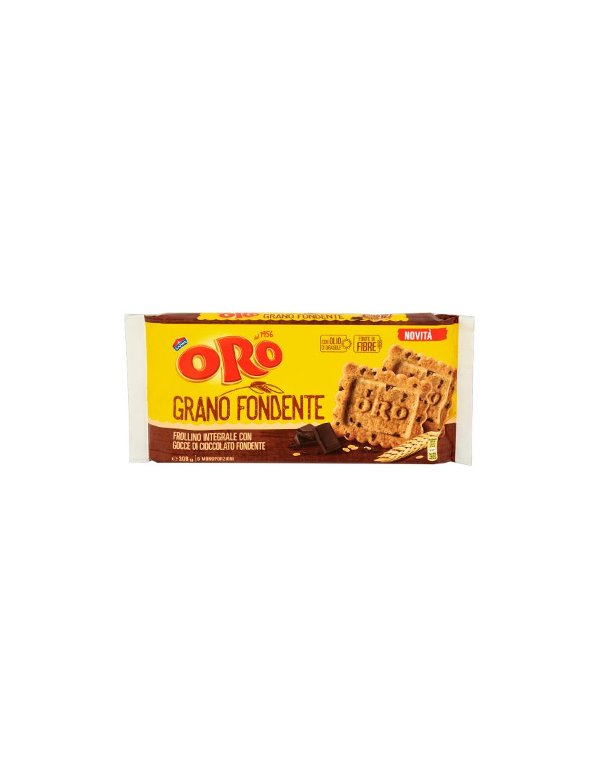 Saiwa Oro Frollino Integrali Grano E Gocce Cioccolato Fondente gr.300