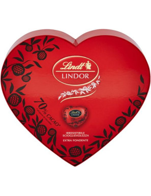 LINDT LINDOR FOND. 70% SCATOLA CUORE G.96