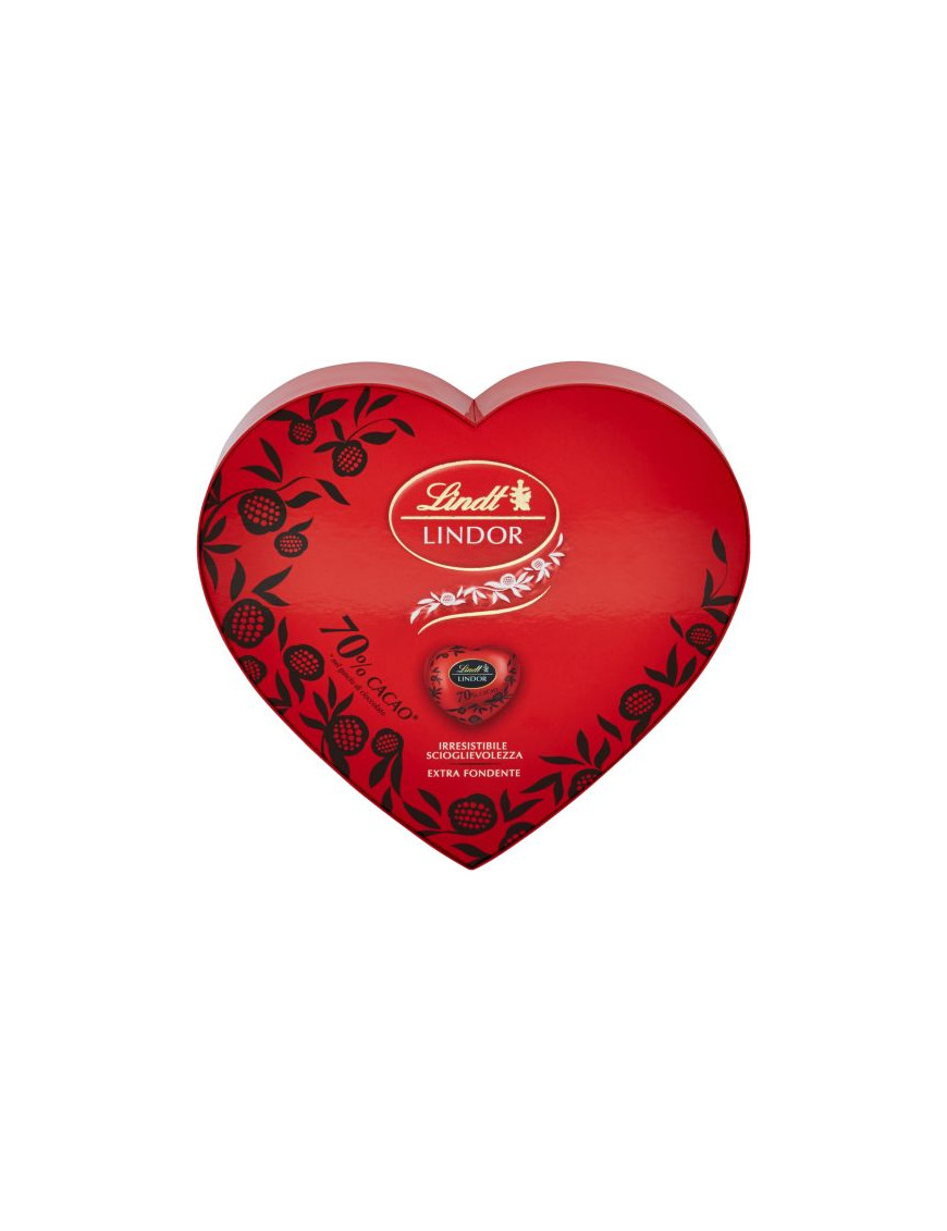 LINDT LINDOR FOND. 70% SCATOLA CUORE G.96