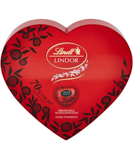 LINDT LINDOR FOND. 70% SCATOLA CUORE G.96