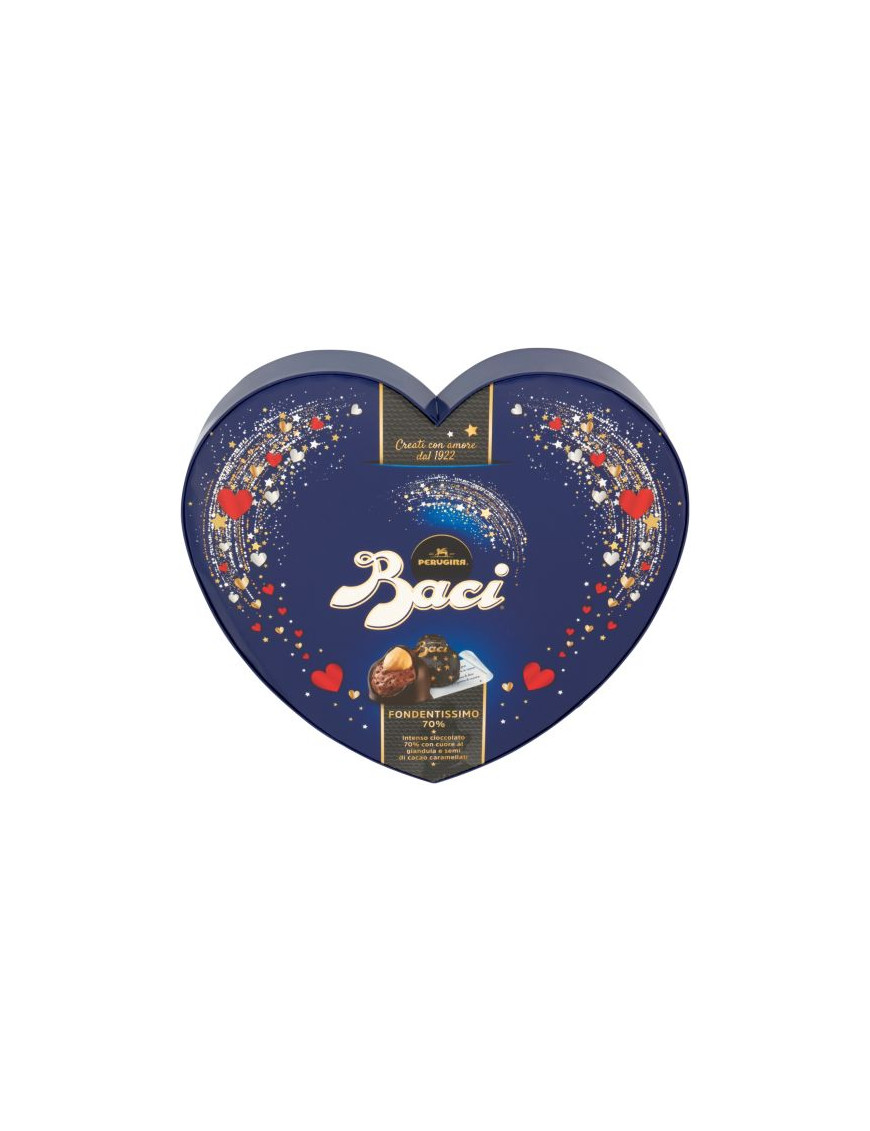 PERUGINA BACI CUORE FONDENTISSIMO70% G.100  -CONF. REGALO-