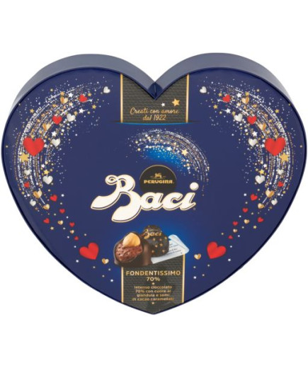 PERUGINA BACI CUORE FONDENTISSIMO70% G.100  -CONF. REGALO-