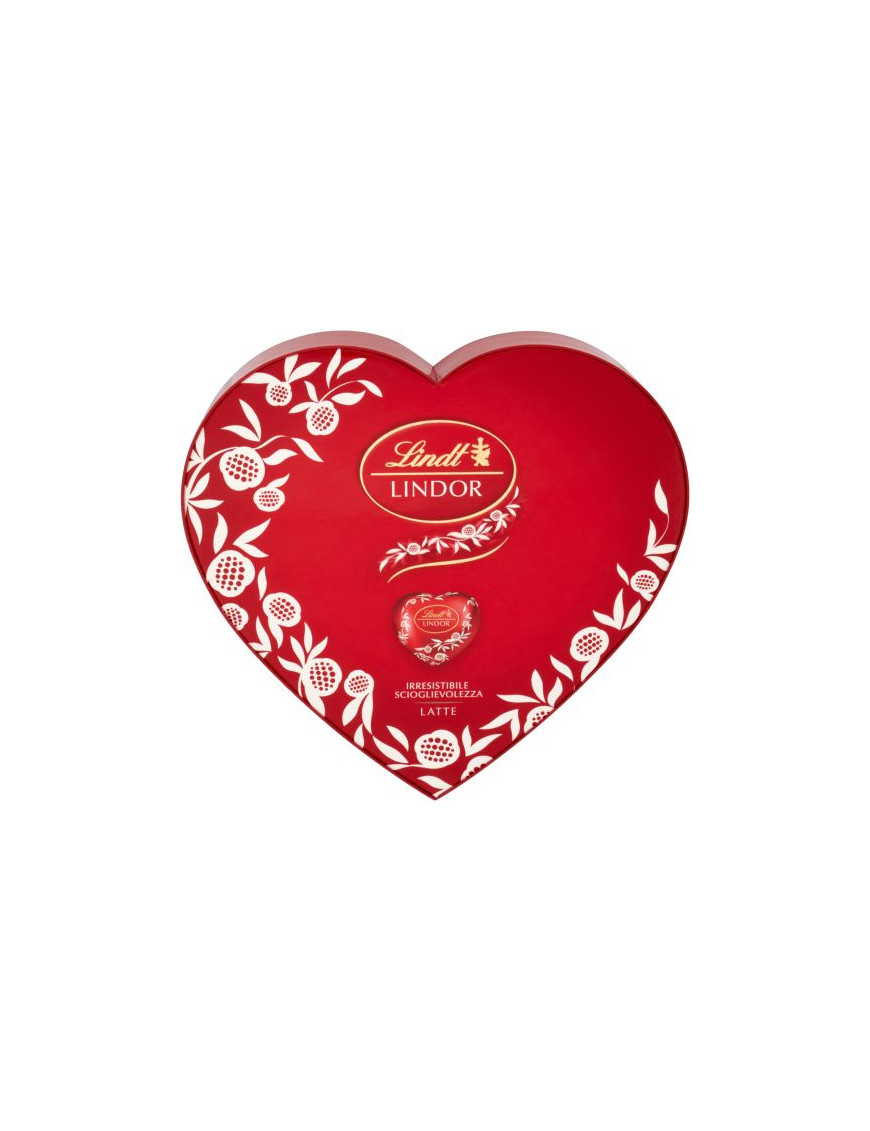 LINDT LINDOR LATTE SCATOLA CUORI G.96