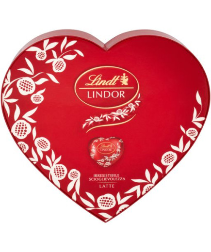 LINDT LINDOR LATTE SCATOLA CUORI G.96