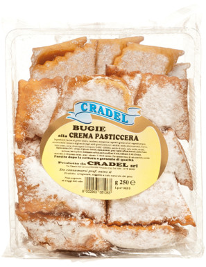 CRADEL BUGIE RIPIENE ALLA CREMA PASTICCERA  G.250