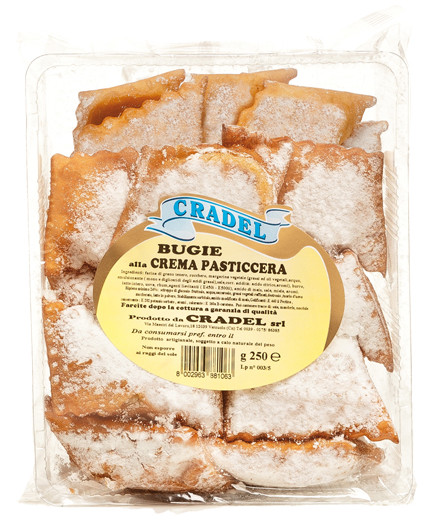 CRADEL BUGIE RIPIENE ALLA CREMA PASTICCERA  G.250