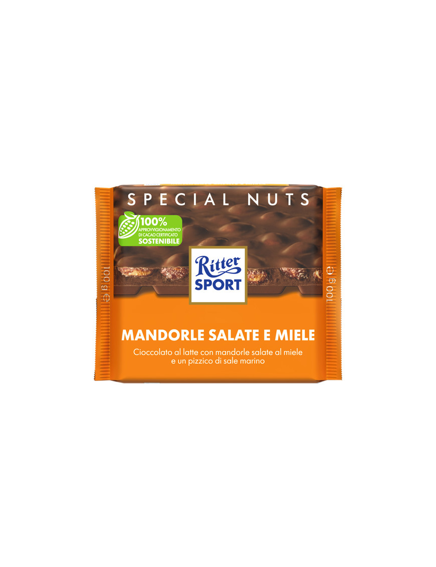 RITTER SPORT TAVOLETTA CIOCC.MANDORLE SALATE E MIELE G.100