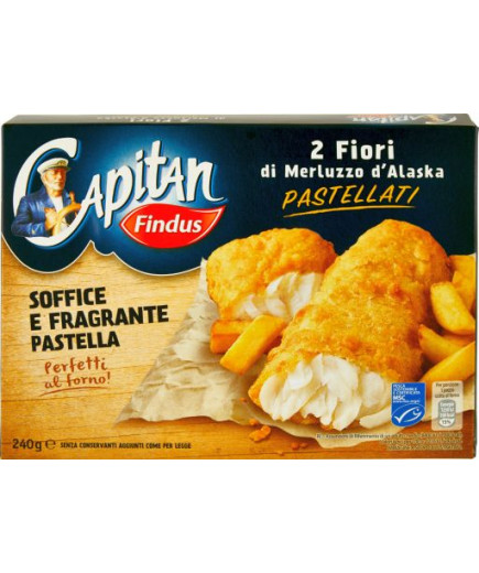 FINDUS FIORI DI MERLUZZO IN PASTELLA SURG.G. 240-FISH BAR