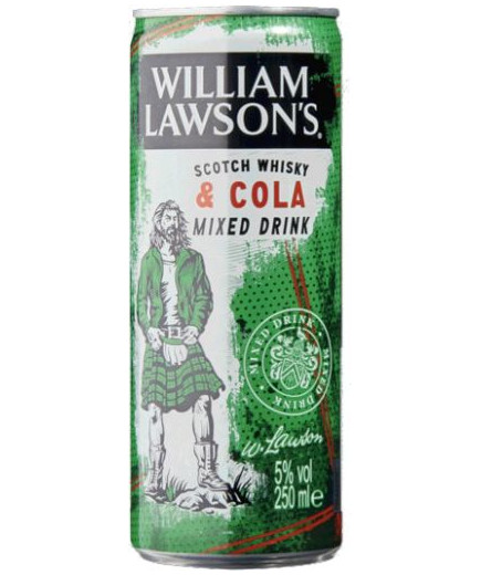 WILLIAM LAWSON'S SCOTCH WHISKY& COLA CL.25 LATTINA