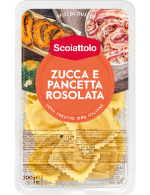 SCOIATTOLO RAVIOLI G.200 ZUCCA E PANCETTA AFFUMICATA