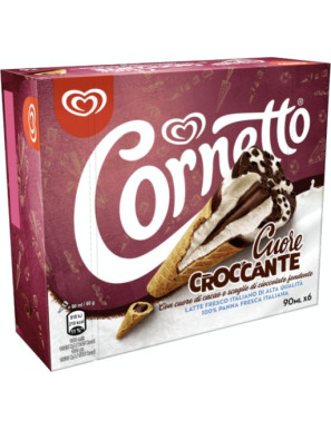 ALGIDA CORNETTO CUORE CROCCANTE CACAO X6 G.360