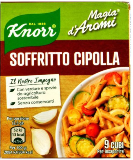 KNORR MAGIA DI AROMI SOFFRITTO CIPOLLA 9 CUBI G.90