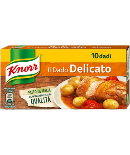 KNORR DADO DELICATO X10 G.100 TAVOLETTA