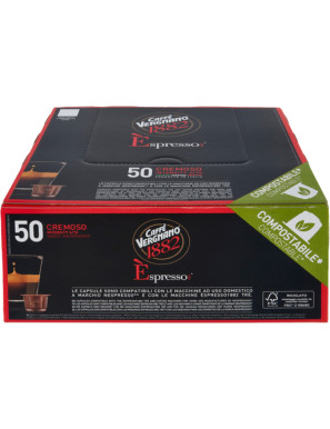 VERGNANO COMP. NESPRESSO X50 CREMOSO CPS -COMPOSTABILE-