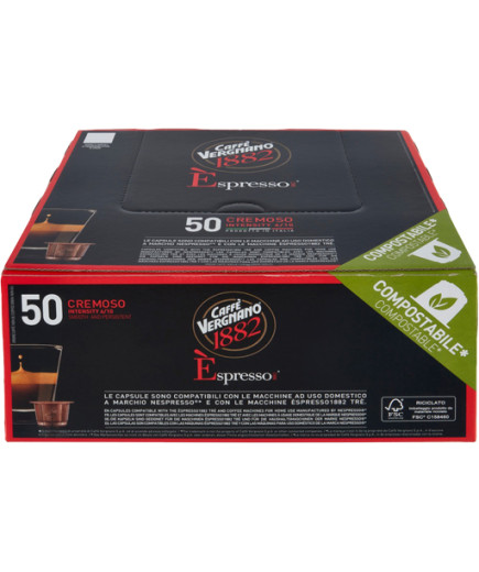 VERGNANO COMP. NESPRESSO X50 CREMOSO CPS -COMPOSTABILE-