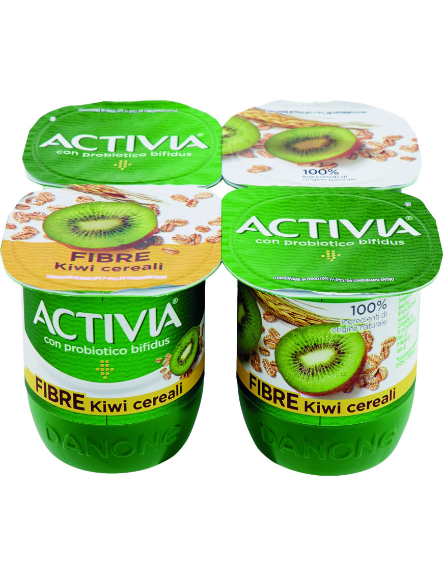 DANONE ACTIVIA FIBRE G.125X4CEREALI/KIWI