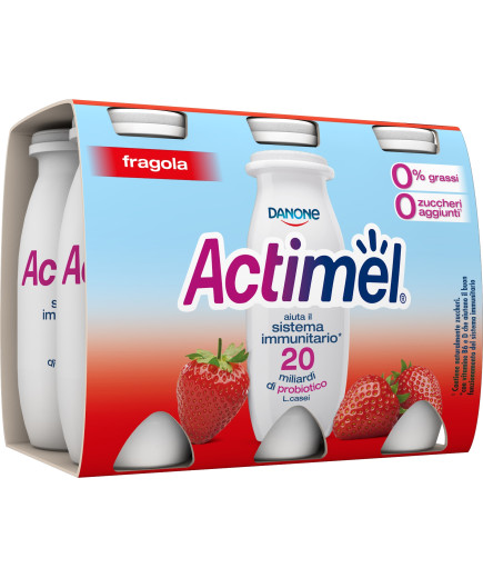 DANONE ACTIMEL 0,1% ML.100X6 FRAGOLA