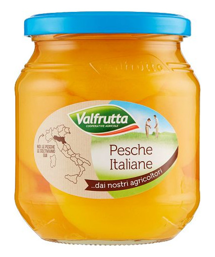 VALFRUTTA PESCHE SCIROPPATE G.570 VASO