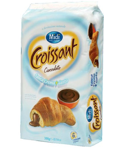 Midi Croissant Crema Cioccolato X6 gr.300