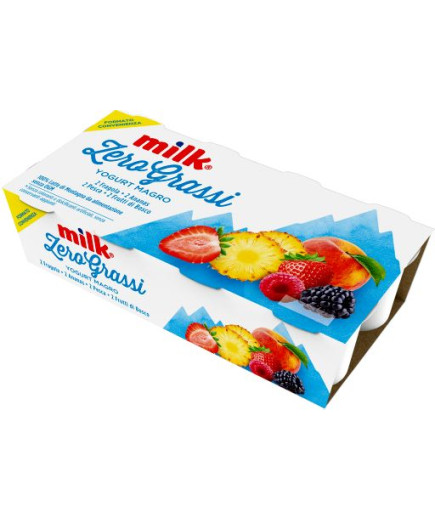 MILK YOGURT MAGRO ZERO GRASSI G.125X8 MIX FRUTTA