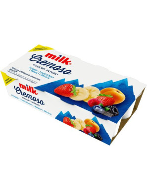 MILK YOGURT INTERO CREMOSO G.125X8 MIX FRUTTA