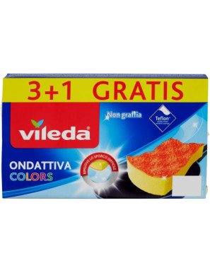 VILEDA ONDATTIVA COLORS 3+1 SPUGNA ABRASIVA